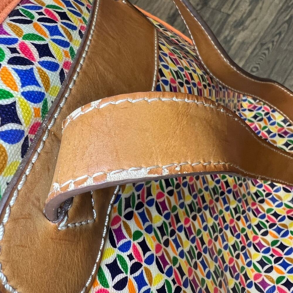 Fossil Geometric Waxed Canvas Shoulder Bag - image 5